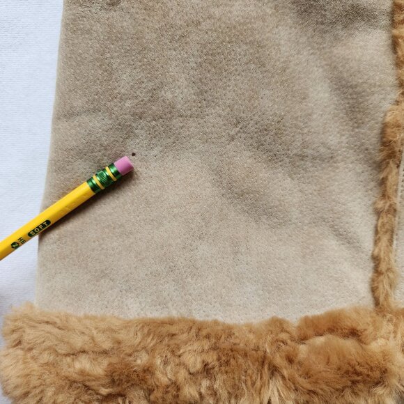 Steve Madden Vintage Y2k Genuine Leather Faux Shearling Long Coat Penny Lane - Picture 12 of 16